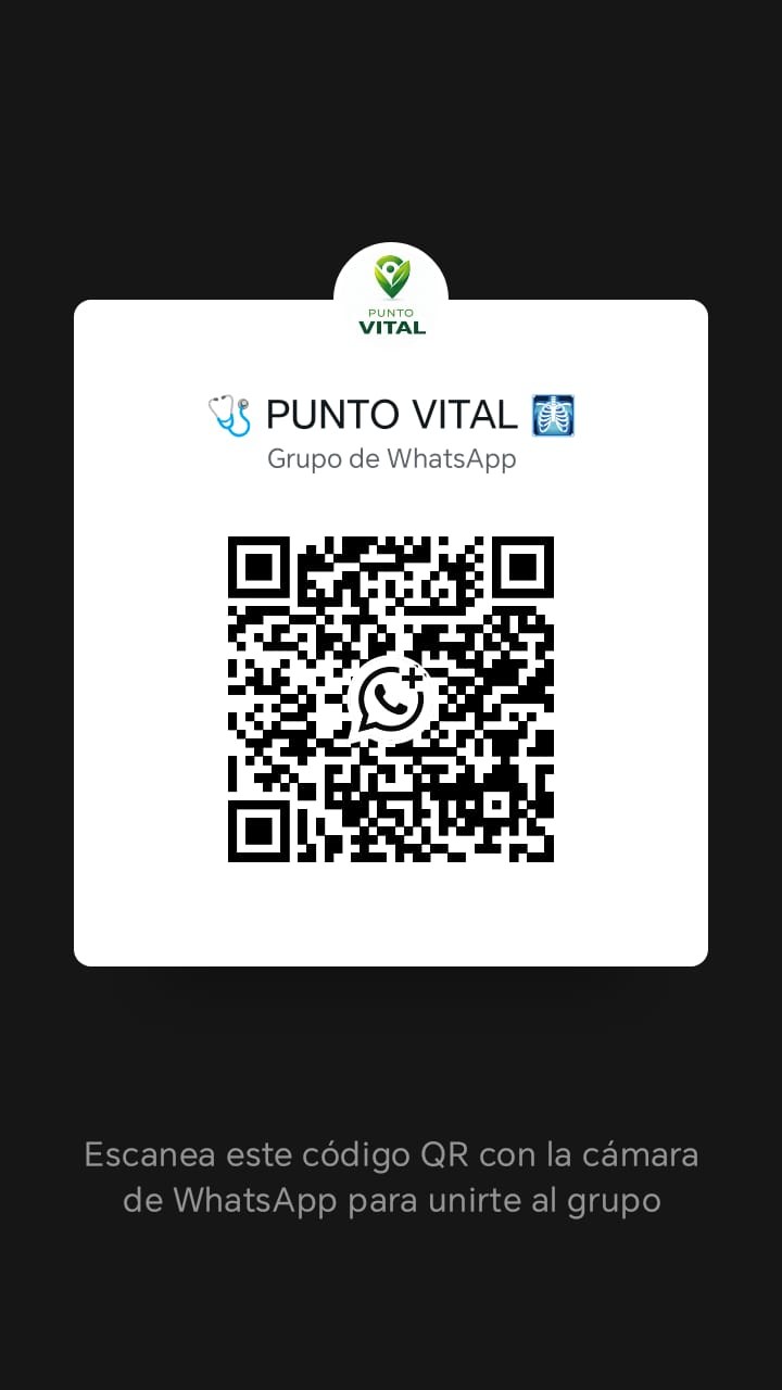 QR del grupo de WhatsApp Punto Vital